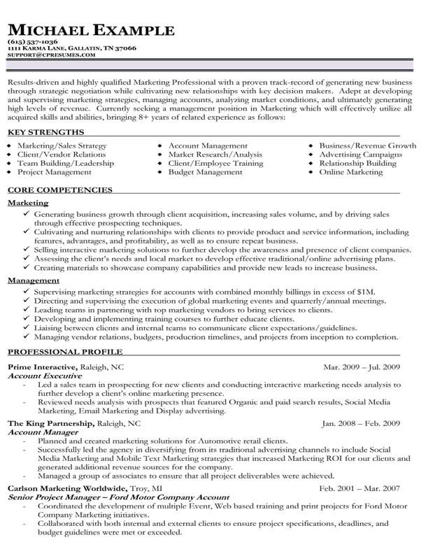 Executive resume tips and examples